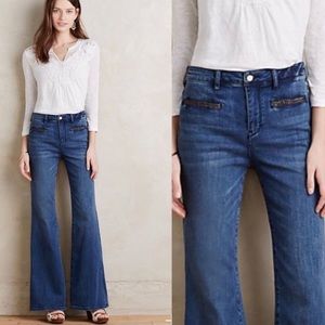 Pilcro & the Letterpress flare high-rise jeans